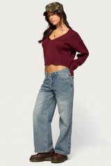 Sandi V Neck Knit Sweater