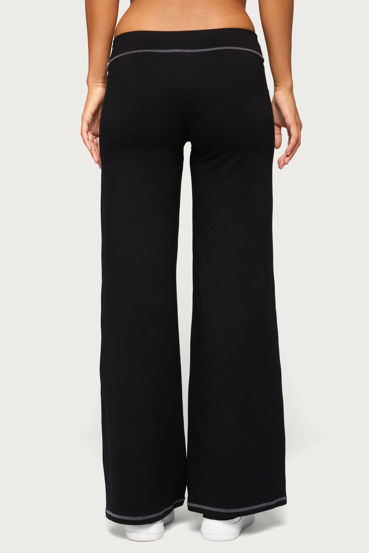 Kathrin Contrast Stitched Flared Pants