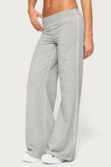 Kathrin Contrast Stitched Flared Pants