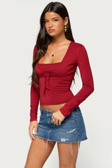 Jayme Two Piece Tie Front Top
