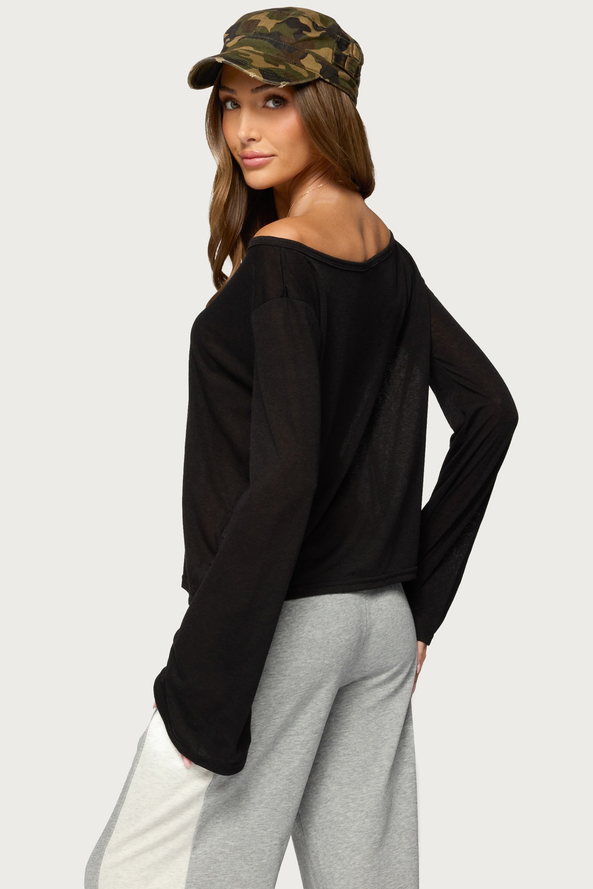 Beebs Off Shoulder Bell Sleeve Top