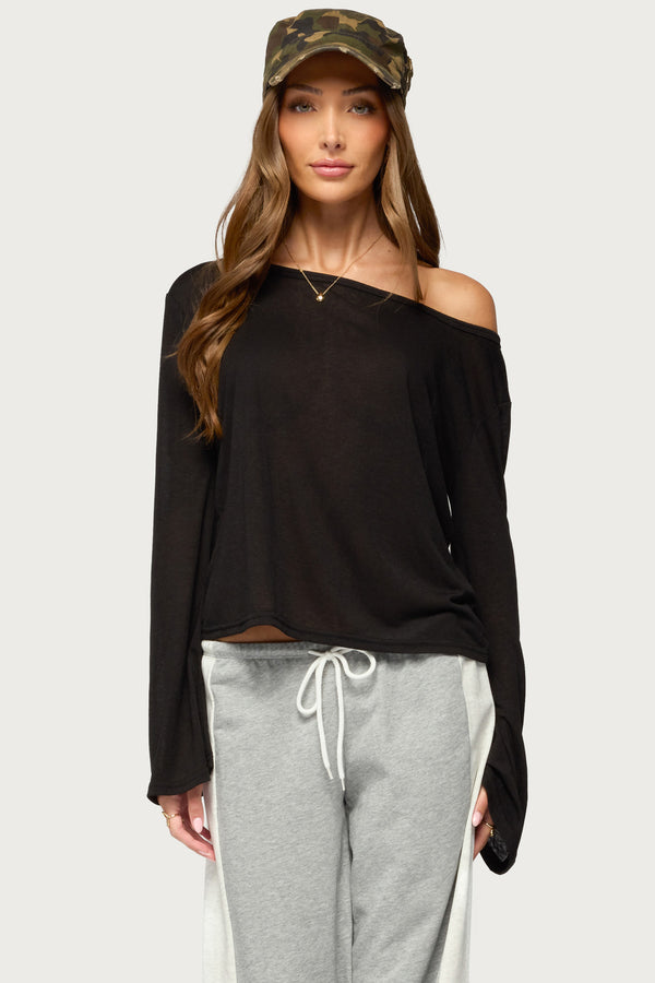 Beebs Off Shoulder Bell Sleeve Top view 1