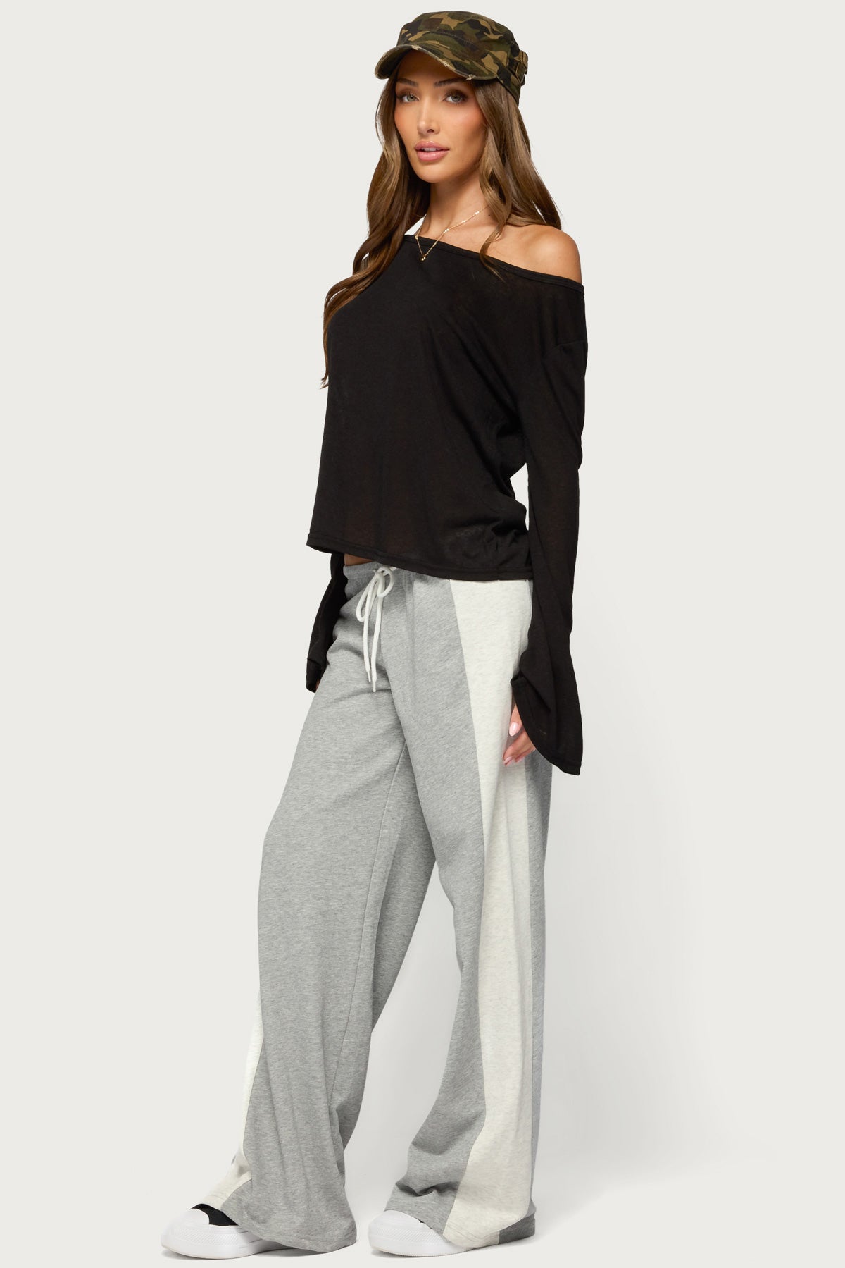 Faylinn Low Rise Side Stripe Sweatpants