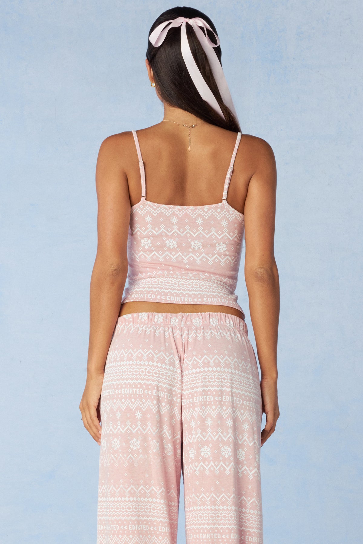 Edikted Fair Isle Tank Top