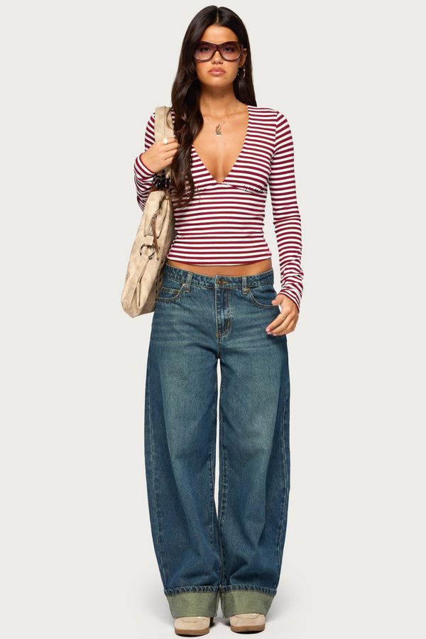 Kella Low Rise Baggy Jeans view 1