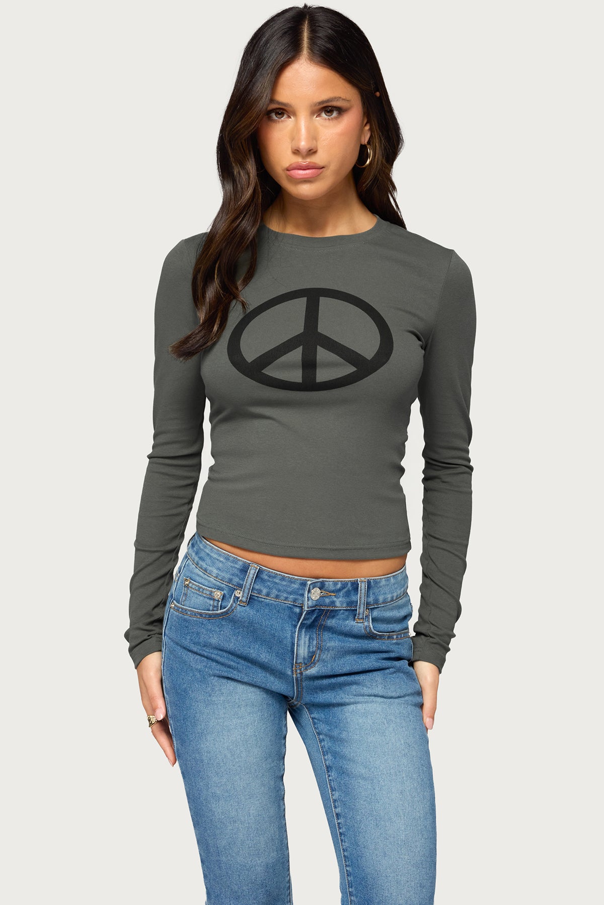Perrey Peace Long Sleeve Top