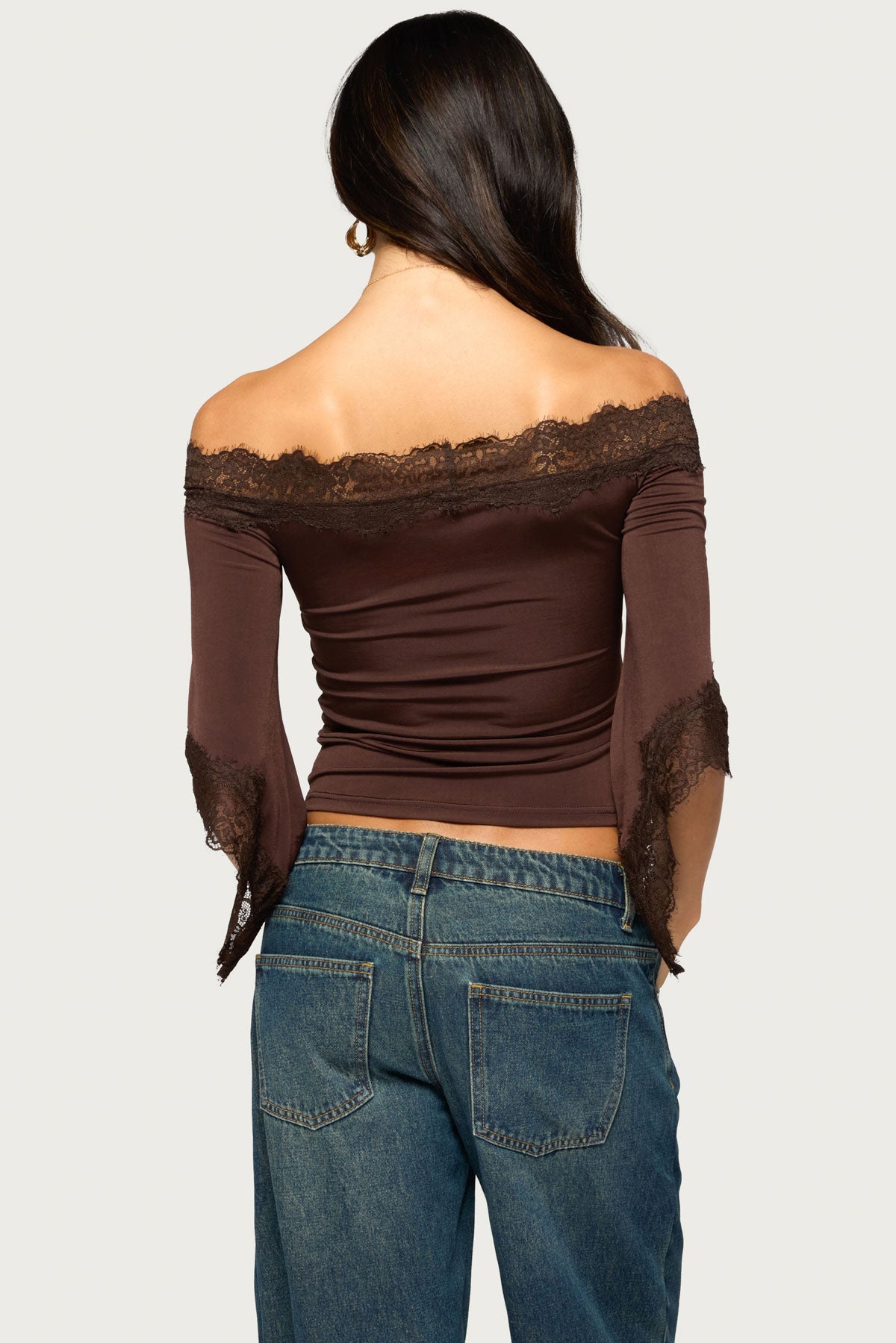Damie Off Shoulder Lacey Top