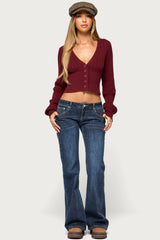Rozee Knit V Neck Cardigan