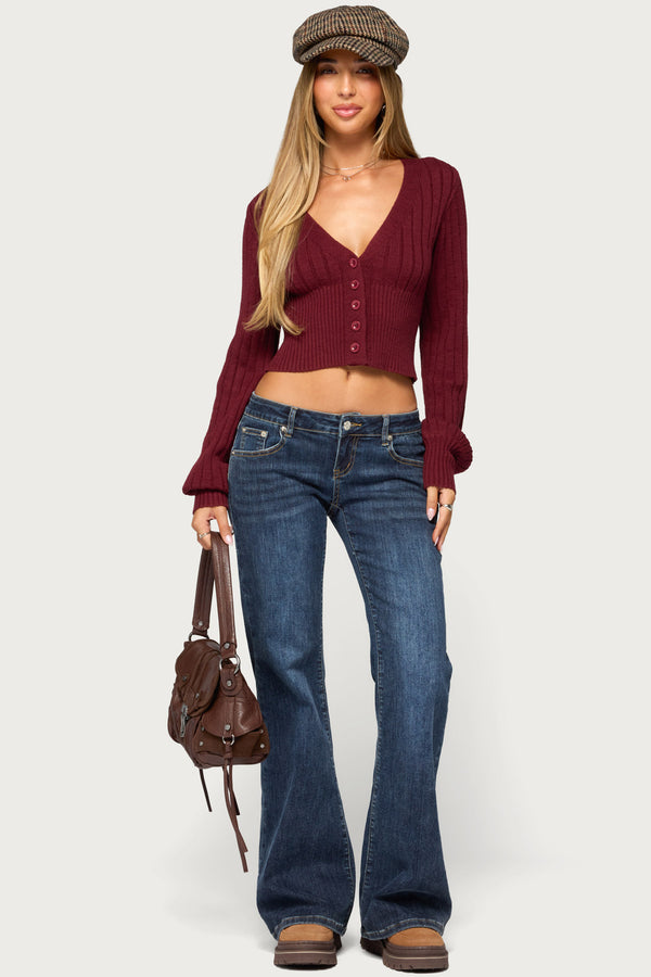 Rozee Knit V Neck Cardigan view 2