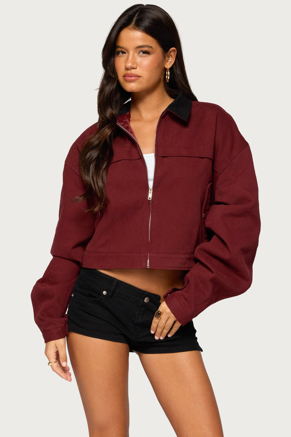 Briley Contrast Collar Jacket view 1