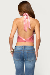 Tasha Sequin Halter Top