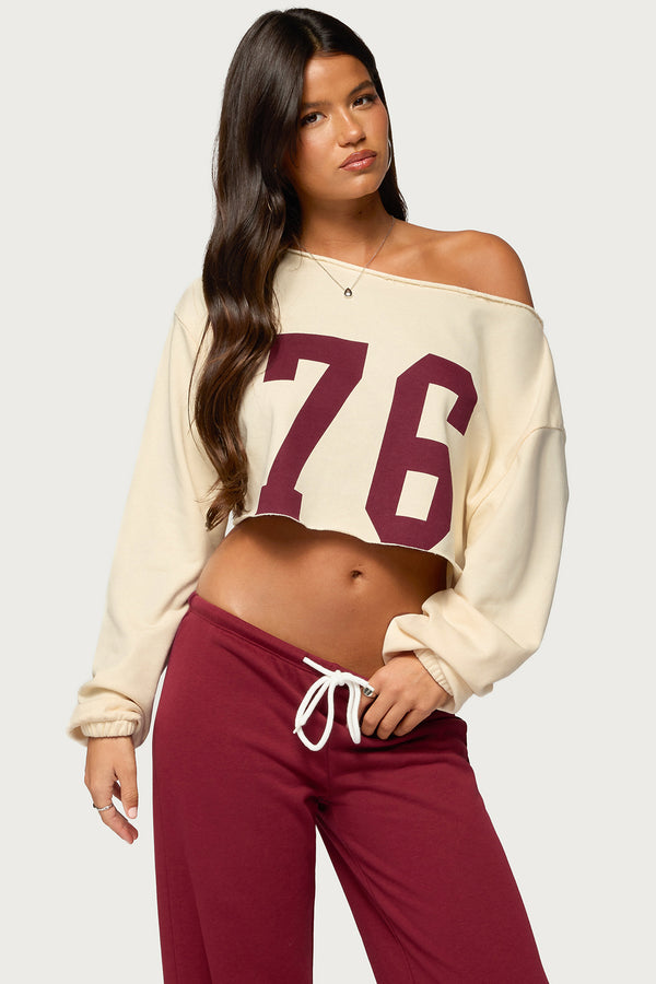 76 Off Shoulder Sweatshirt view 1
