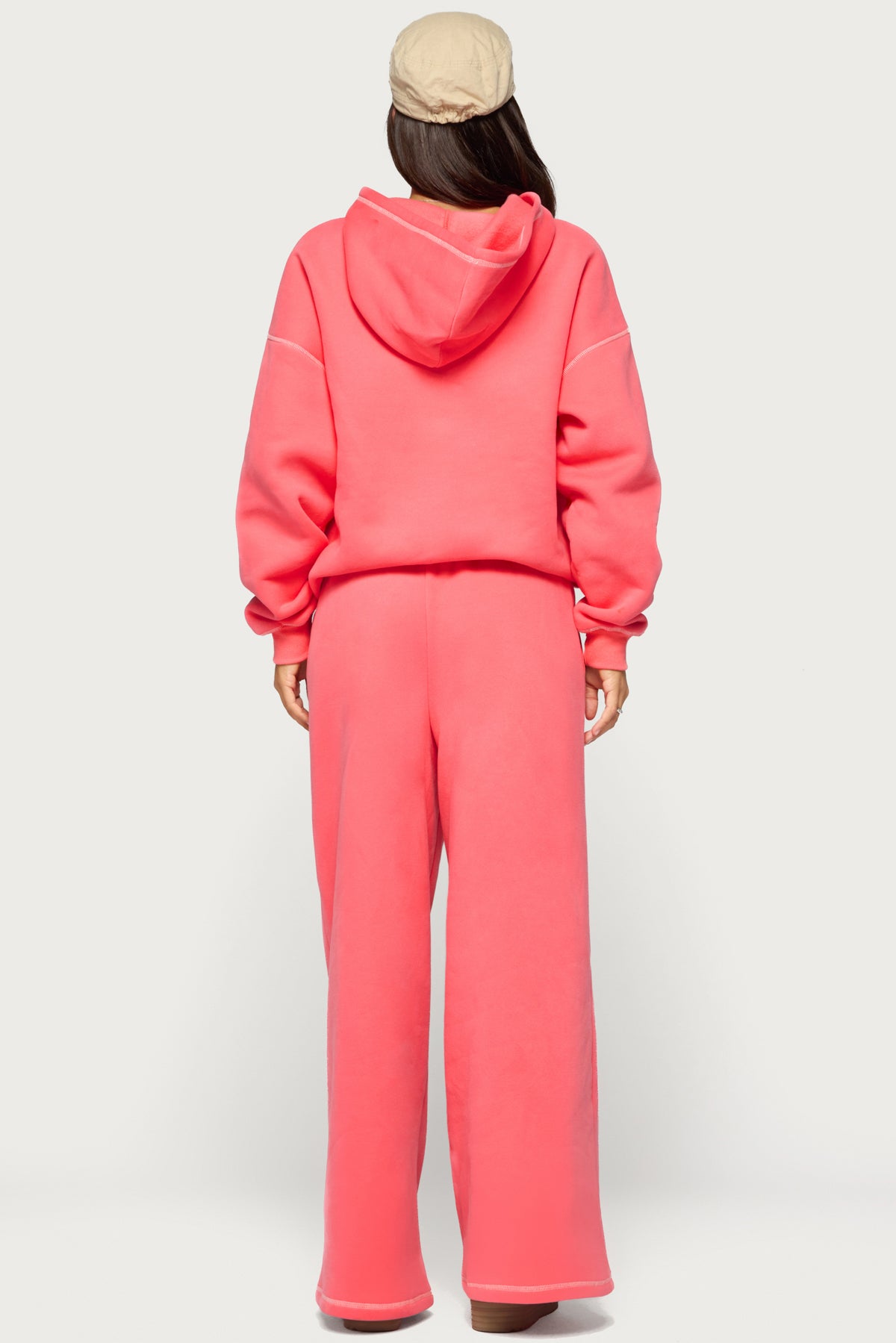 Edikted Behavior Contrast Stitch Hoodie