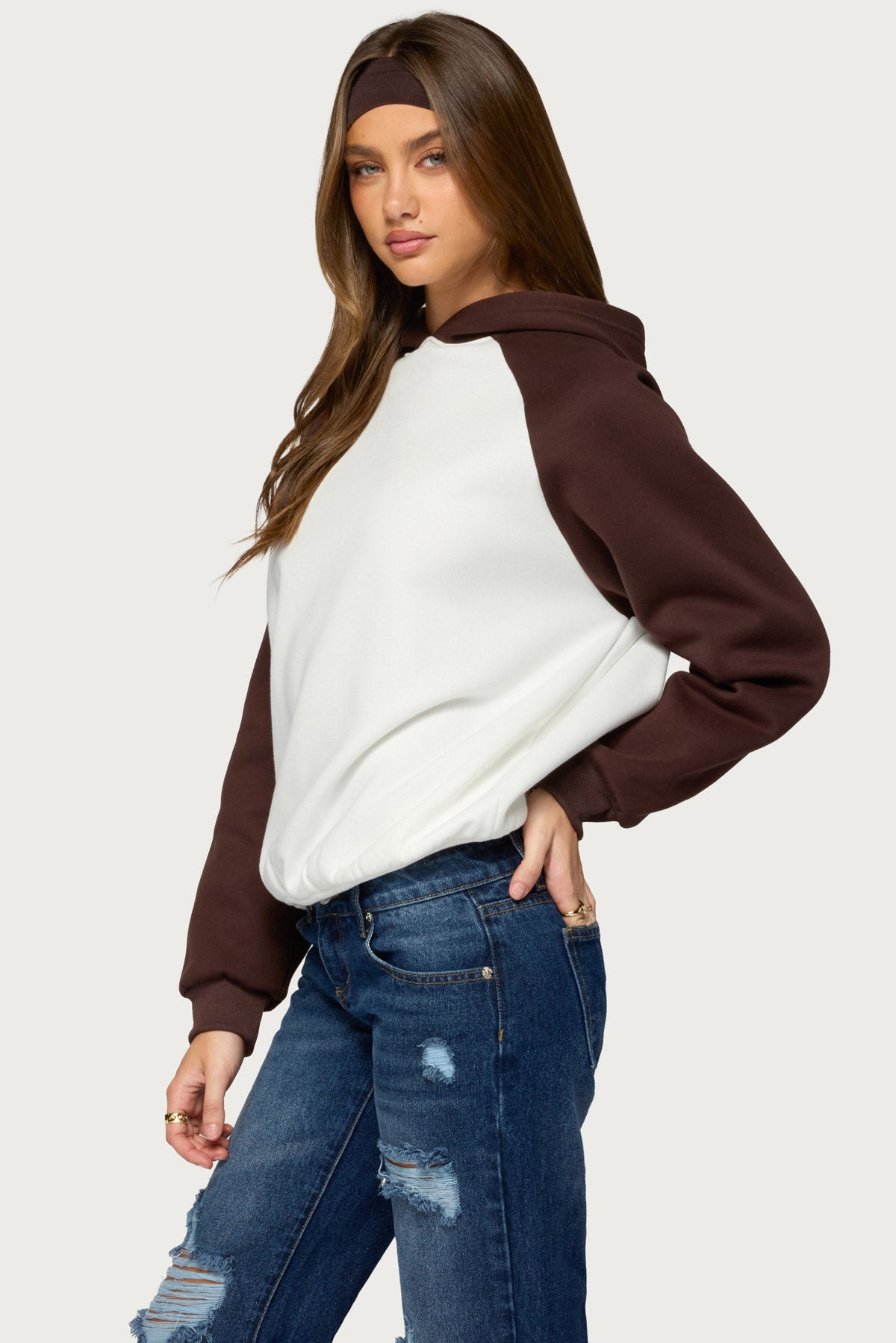 Tobbi  Oversized Raglan Hoodie