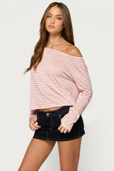Kathee Striped Off Shoulder Top