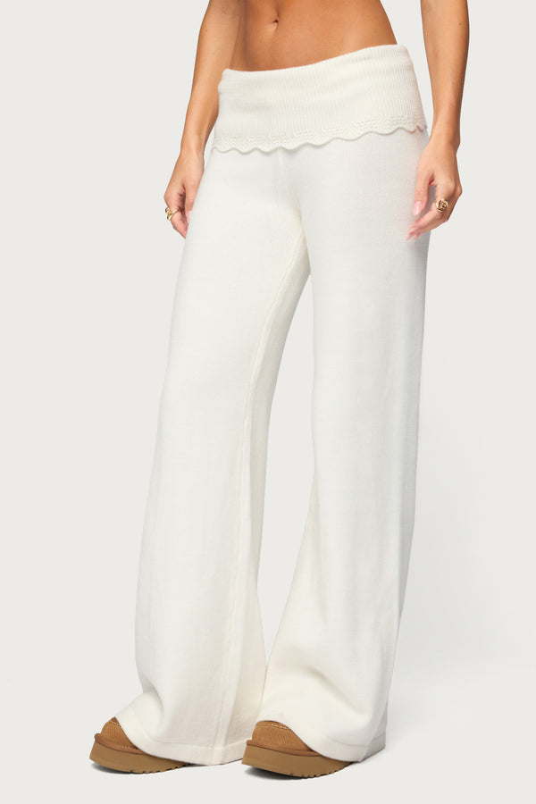 Ooma Knit Foldover Pants view 2
