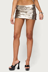 Eiva Sequin Mini Skort