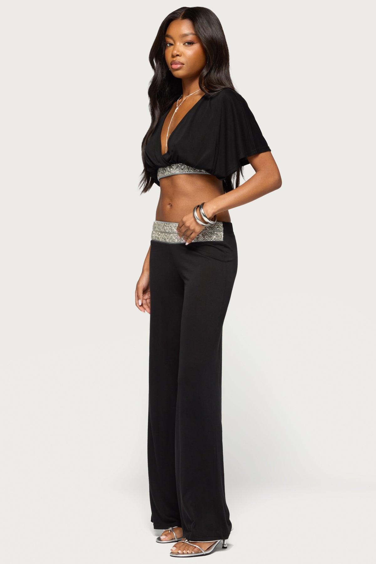 Tolly Straight Leg Sequin Pants