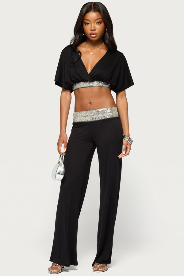 Tolly Straight Leg Sequin Pants view 1