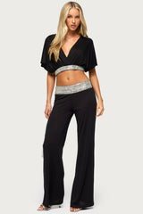 Tolly Beaded  Straight Leg Pants