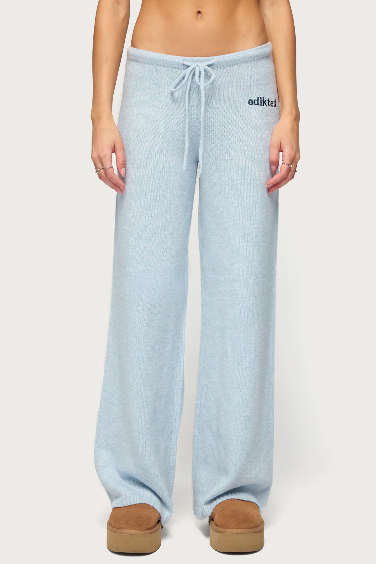 Cozy In Edikted Knit Pants