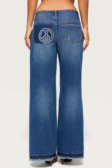 Sini Low Rise Peace Jeans