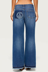 Sini Peace Low Rise Baggy Jeans