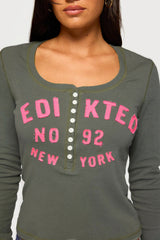 New York Edikted Henley Top