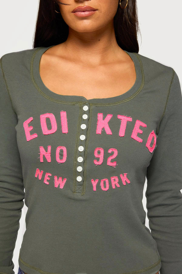New York Edikted Henley Top view 2