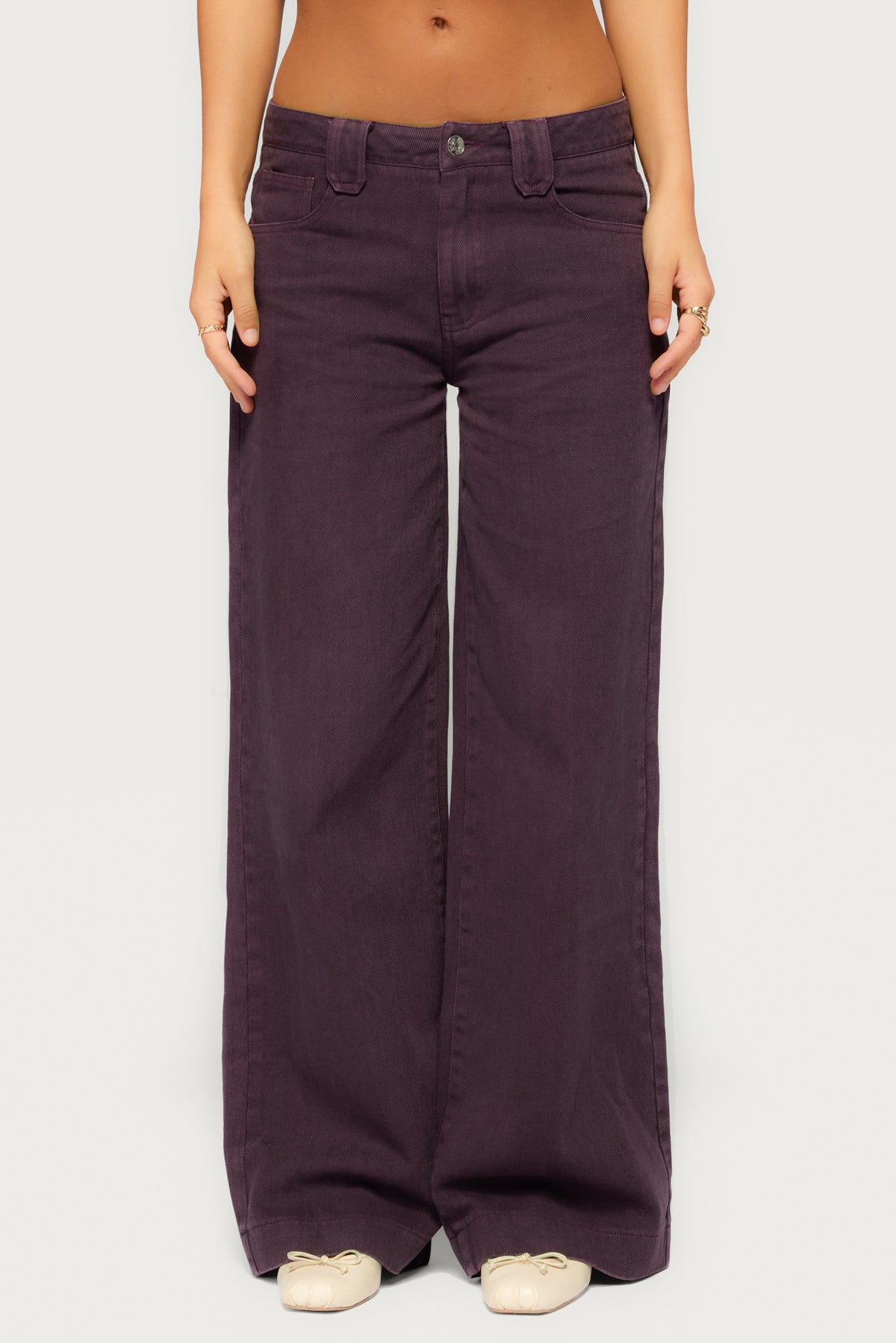 Haylee Low Rise Wide Leg Jeans