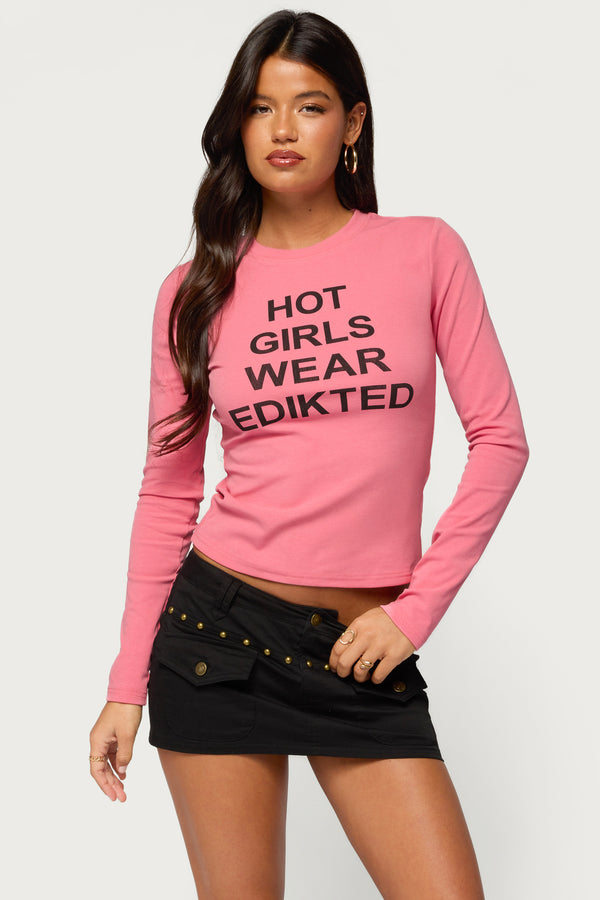 Edikted Hot Girl Long Sleeve Top view 1