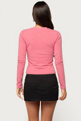 Edikted Hot Girl Long Sleeve Top
