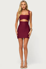 Micol Bandage Cut Out Mini Dress