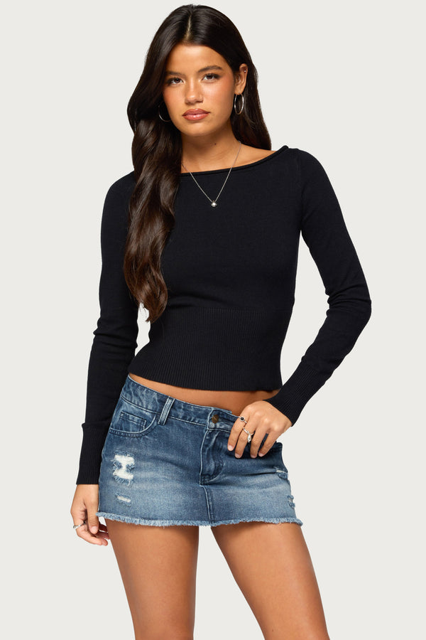Sharley Rolled Knit Sweater view 1