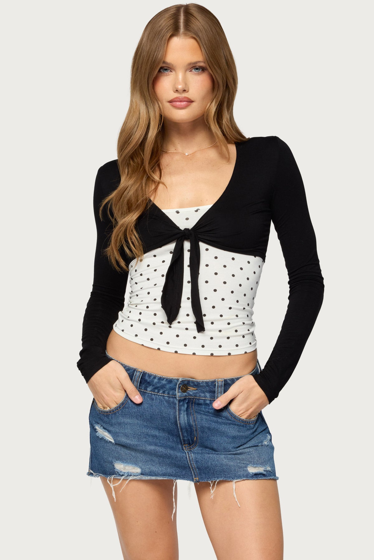 Stully Two Piece Polka Dot Top