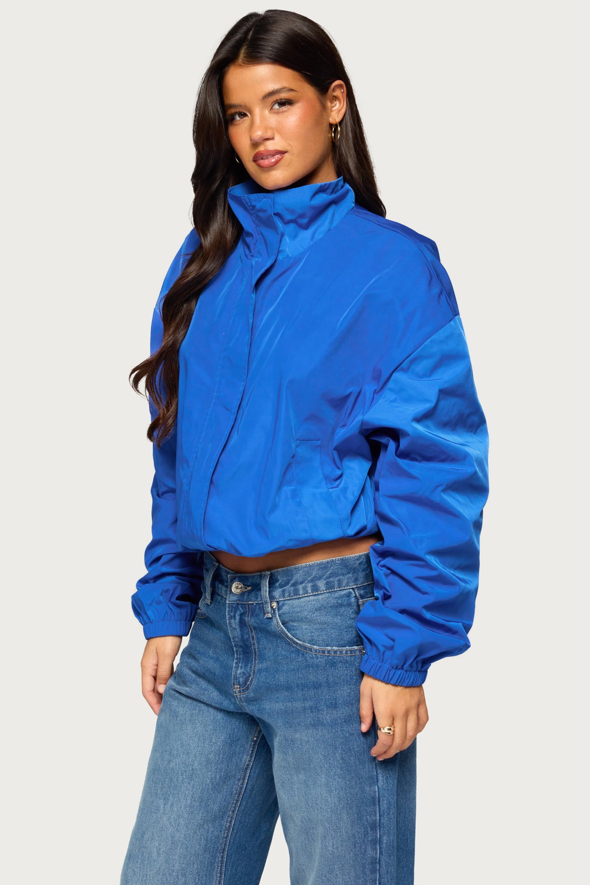 Presleigh High Neck Nylon Jacket