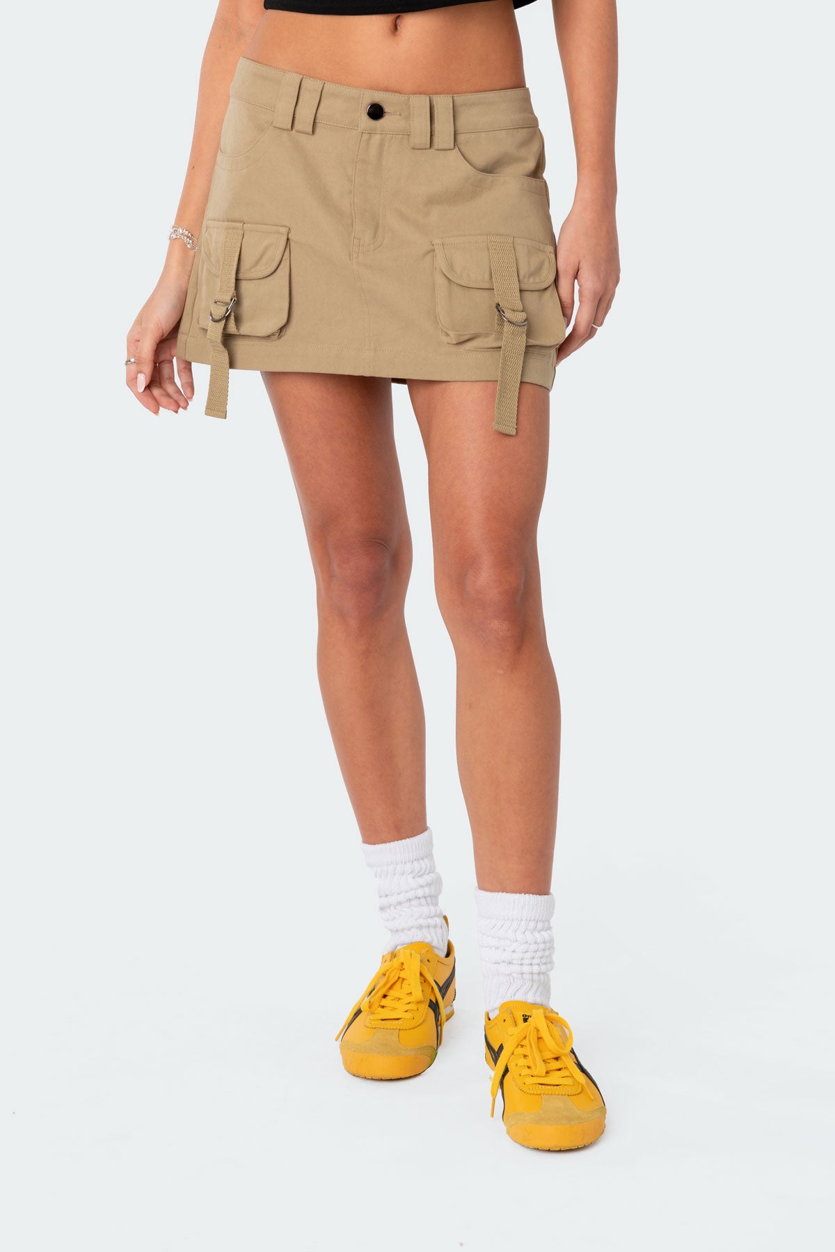 Janelle Low Rise Cargo Mini Skirt