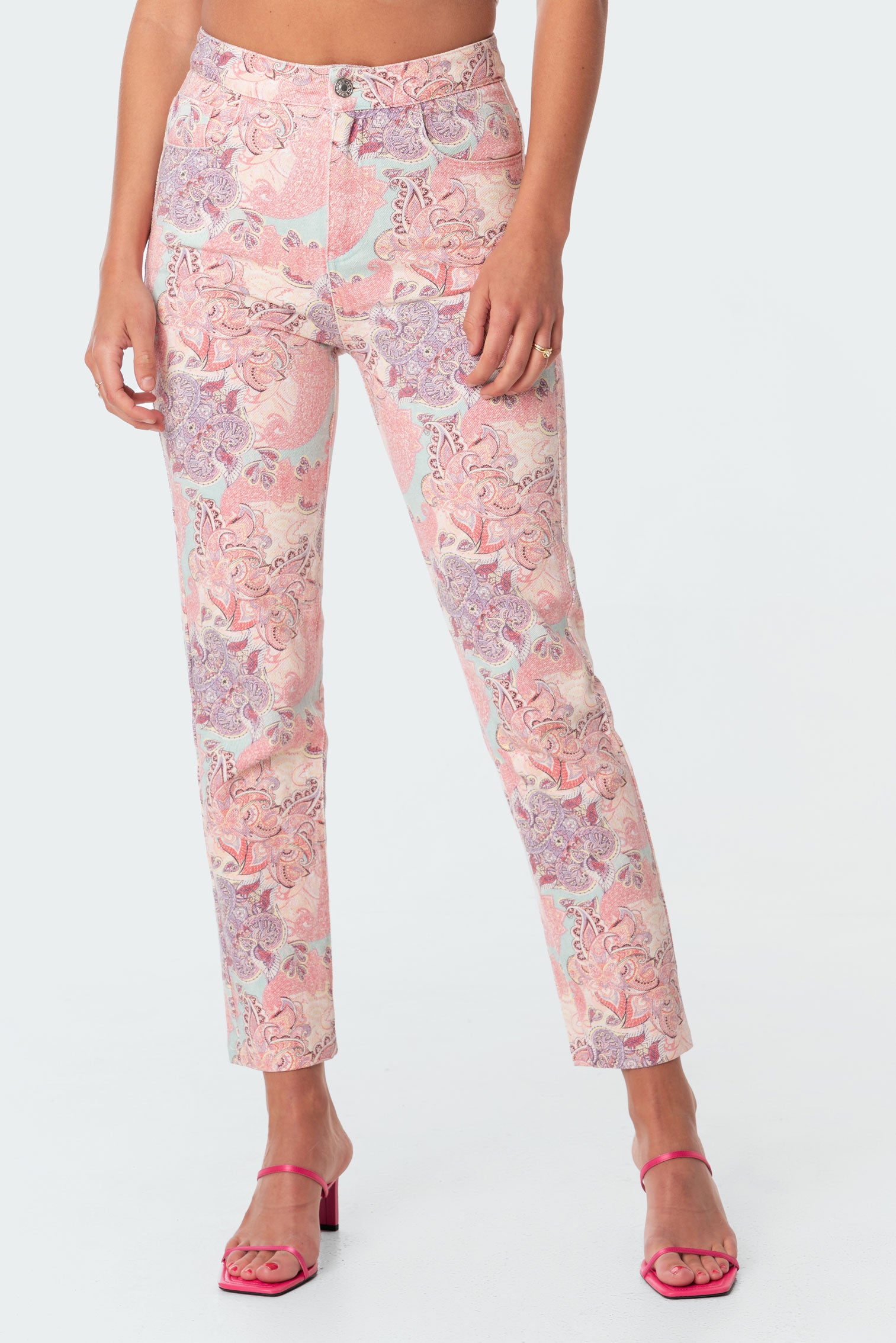 Paisley Wash Mom Jeans