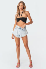 Kai Adjustable Strapless Crop Top