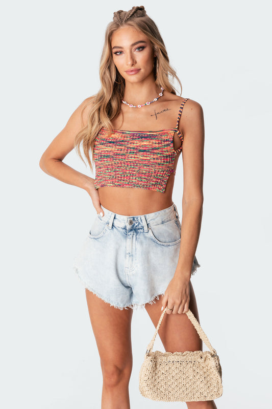 Selina Knitted Open-Back Top