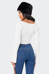 Robbie Sweetheart Knitted Top