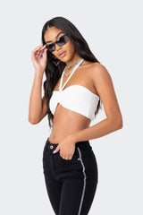 Kai Adjustable Strapless Crop Top