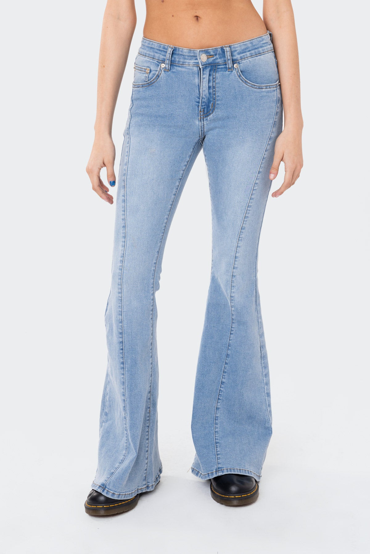 Rhapsody Low-Rise Flared Jeans