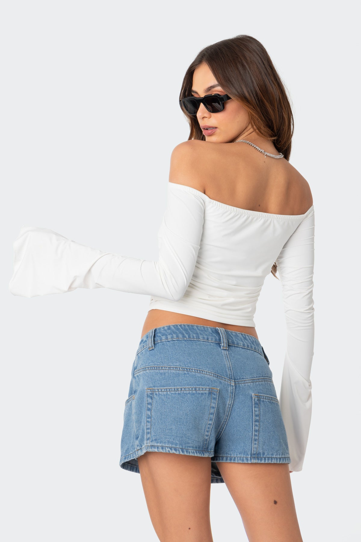 Corey Off The Shoulder Gathered Top