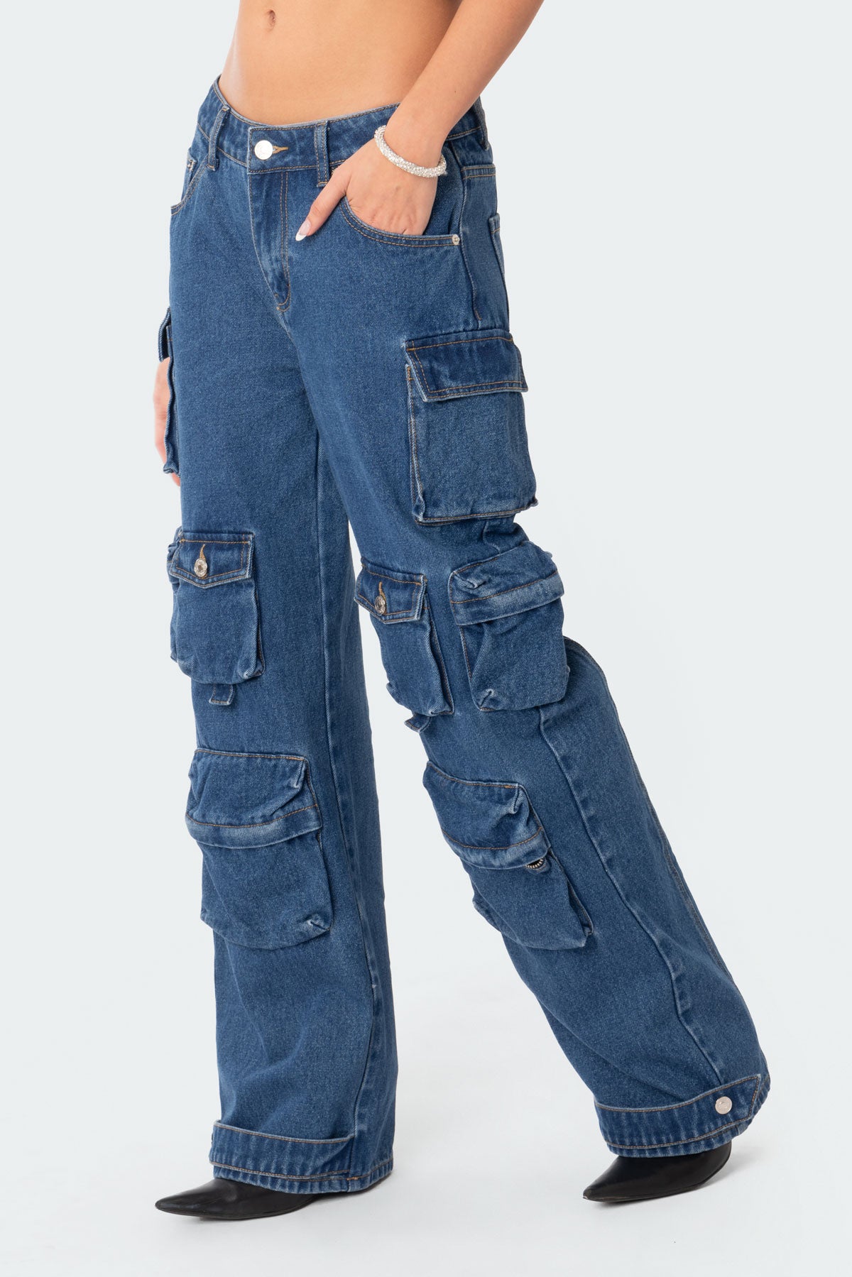 Oversized Boyfriend Cargo Jeans