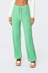 Kasey Cable Knit Pants