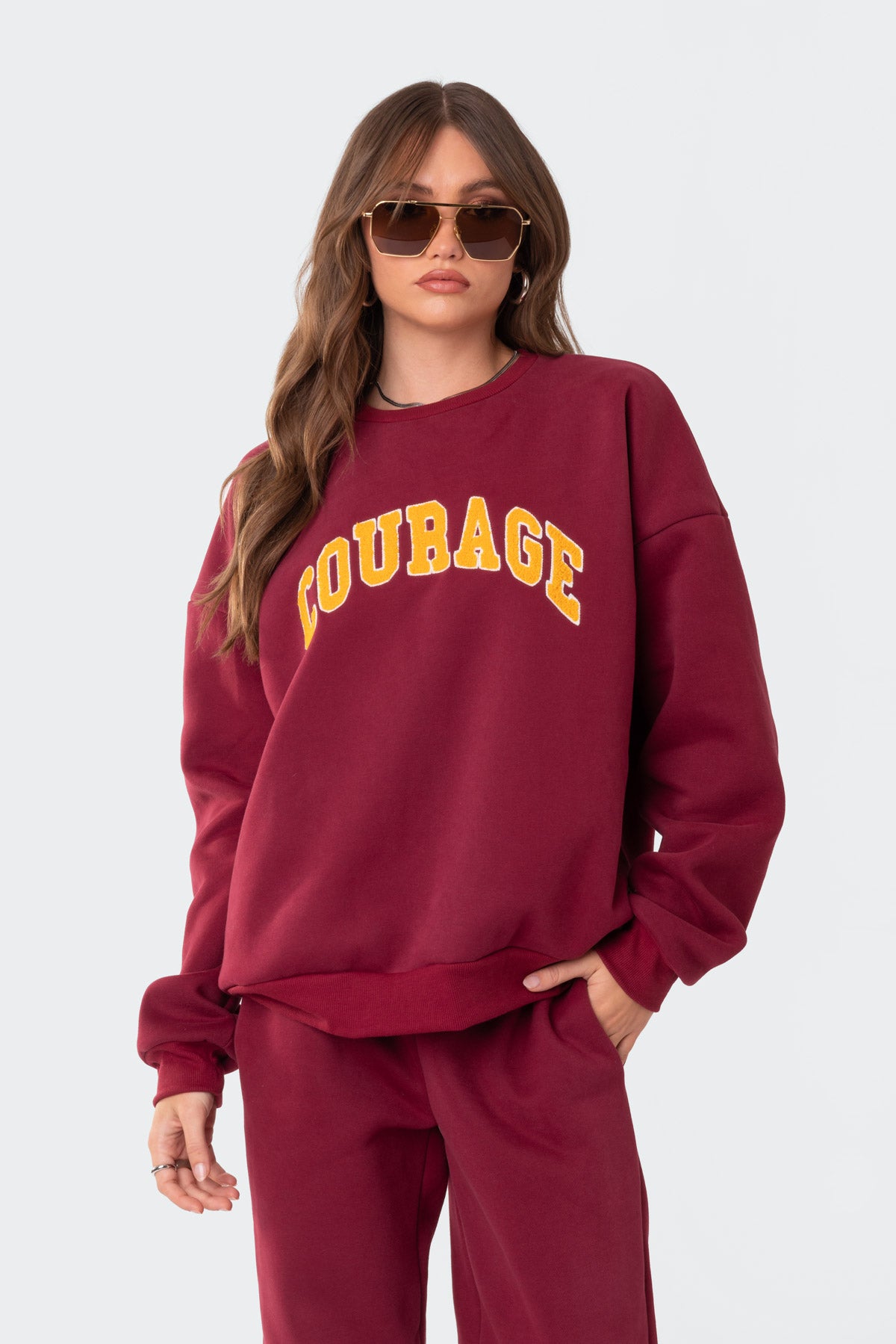 Courage Patch Sweatshirt