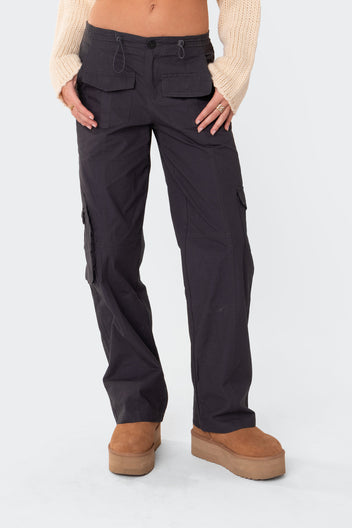 Zayla Low Rise Cargo Pants – edikted