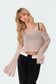 Emmie Off The Shoulder Sheer Knitted Top