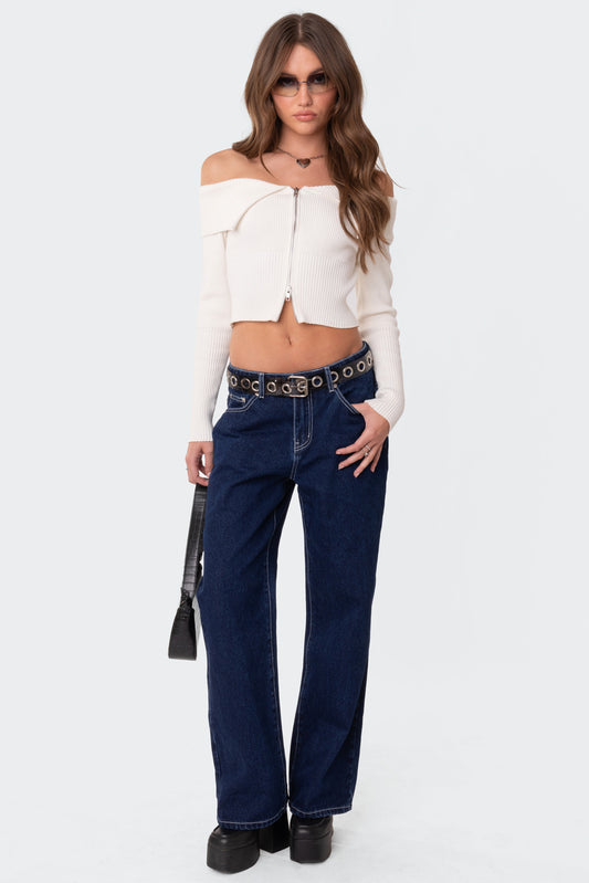 Low Rise Baggy Mom Jeans